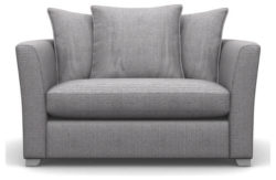 Heart of House Libby Fabric Cuddle Chair - Ash